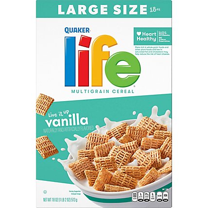 Quaker Life Cereal Multigrain Vanilla - 18 Oz - Image 2