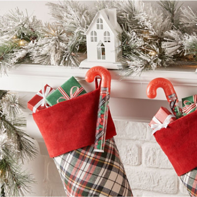 HERSHEY'S HERSHEY-ETS Candy Coated Milk Chocolate Christmas Candy Plastic Cane - 1.4 Oz - Image 4