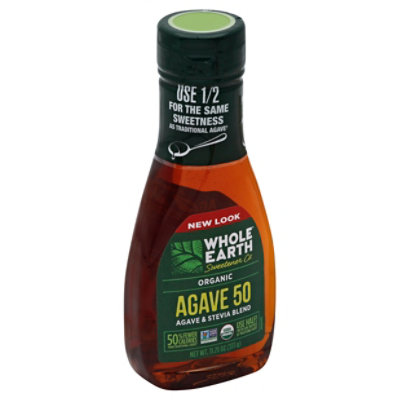 Whole Earth Organic Blue Agave & Stevia Blend - 11.75 Oz