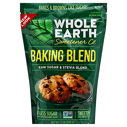 Whole Earth Baking Blend Raw Sugar & Stevia Blend - 1.5 Lb - Image 1