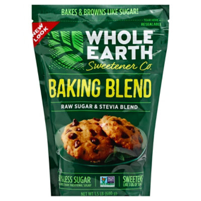Whole Earth Baking Blend Raw Sugar & Stevia Blend - 1.5 Lb