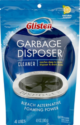 Glisten Disposer Care Foaming Cleaner Disposer & Drain Plus Bleach Alternative Lemon - 4 Count - Image 2