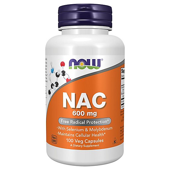 Nac-Acetyl Cysteine 600mg 100 Vcaps - 100 Count