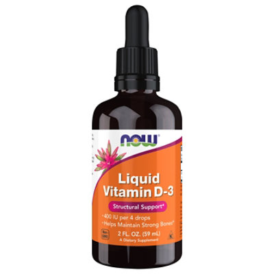 Liquid Vitamin D-3 400 IU Liquid - 2 Fl. Oz. - Image 2