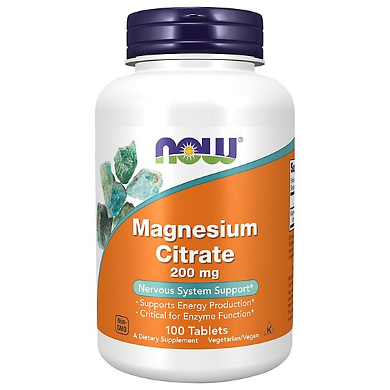 Magnesium Citrate 200mg  100 Tabs - 100 Count