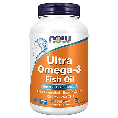 Ultra Omega 3 Fish Oil   180 Sgels - 180 Count