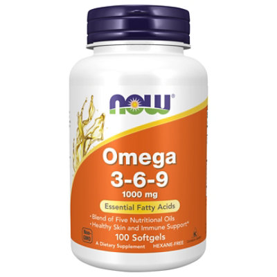 Now Omega 3-6-9 1000mg  100 Softgels - 100 Count - Image 3