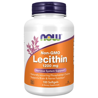 NOW Lecithin 1200 Mg - 100 Count - Image 1