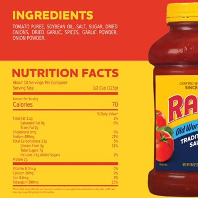 Ragu Old World Style Traditional Sauce - 45 Oz - Image 5