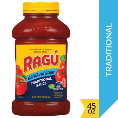 RAGU Old World Style Pasta Sauce Traditional Jar - 45 Oz