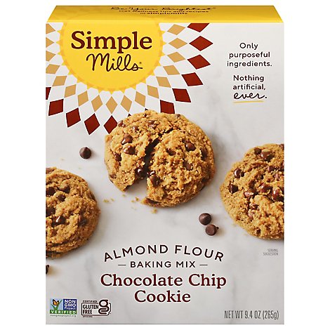 Simple Mills Almond Flour Mix Chocolate Chip Cookie - 9.4 Oz