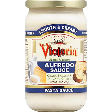 Victoria Sauce Alfredo Jar - 16 Oz - Image 2