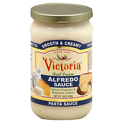 Victoria Sauce Alfredo Jar - 16 Oz - Image 1