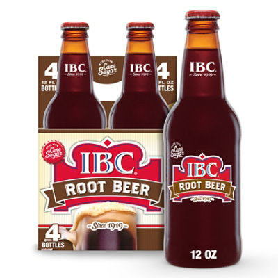 IBC Made With Sugar Root Beer Soda Bottle - 4-12 Fl. Oz. - Image 1