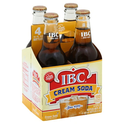 IBC Made With Sugar Cream Soda Bottle - 4-12 Fl. Oz. - Image 1