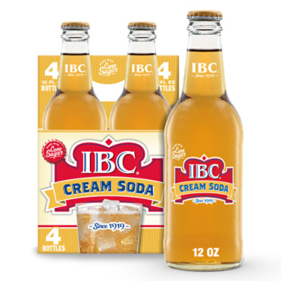 IBC Made With Sugar Cream Soda Bottle - 4-12 Fl. Oz.