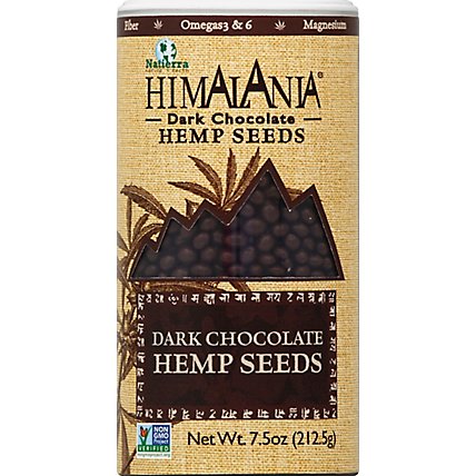 Natierra Himalania Hemp Seeds Dark Chocolate - 7.5 Oz - Image 2