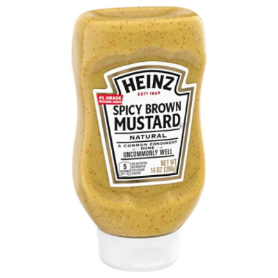 Heinz Mustard Spicy Brown - 14 Oz - Image 3