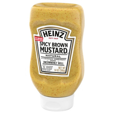 Heinz Mustard Spicy Brown - 14 Oz - Image 4