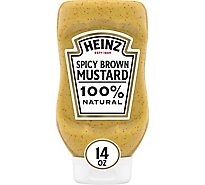 Heinz Mustard Spicy Brown - 14 Oz