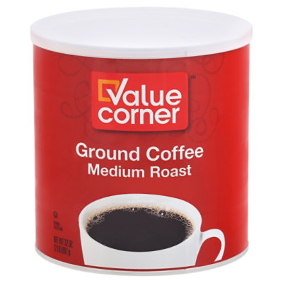 Value Corner Coffee Ground Medium Roast - 32 Oz