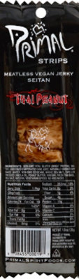 Primal Strips Vegan Jerky Meatless Seitan Thai Peanut - 1 Oz - Image 2