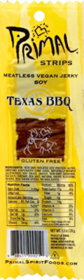 Primal Strips Vegan Jerky Meatless Soy Texas BBQ - 1 Oz - Image 2