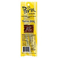 Primal Strips Vegan Jerky Meatless Soy Texas BBQ - 1 Oz - Image 1