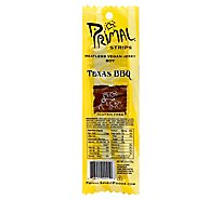 Primal Strips Vegan Jerky Meatless Soy Texas BBQ - 1 Oz