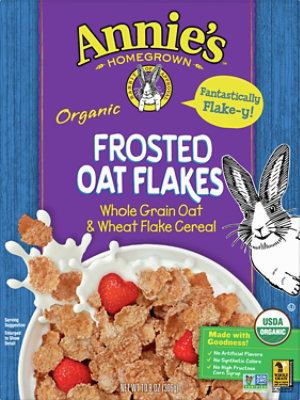 Annies Homegrown Cereal Organic Frosted Oat Flakes - 10.8 Oz - Image 2