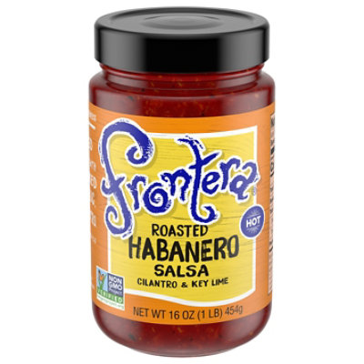 Frontera Salsa Roasted Habanero Hot Jar - 16 Oz