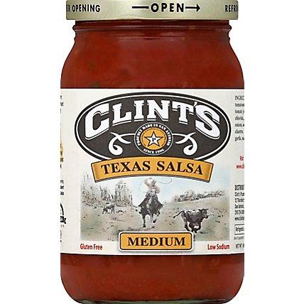 Clints Salsa Texas Medium Jar - 16 Oz - Image 1