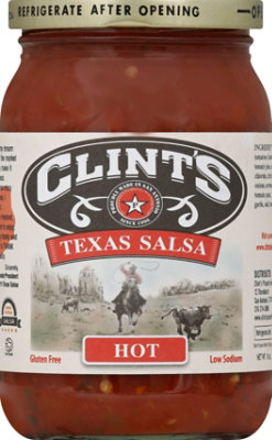 Clints Salsa Texas Hot Jar - 16 Oz - Image 2