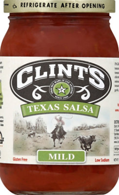 Clints Salsa Texas Mild Jar - 16 Oz