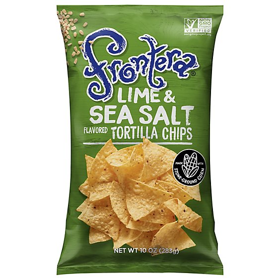 Frontera Tortilla Chips Lime + Sea Salt - 10 Oz
