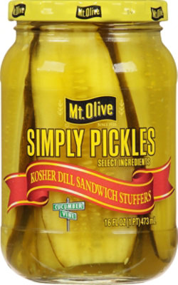 Mt. Olive Pickles Sandwich Stuffers Kosher Dill - 16 Fl. Oz. - Image 1