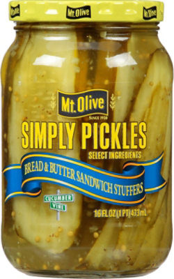 Mt. Olive Pickles Sandwich Stuffers Bread & Butter - 16 Fl. Oz. - Image 1