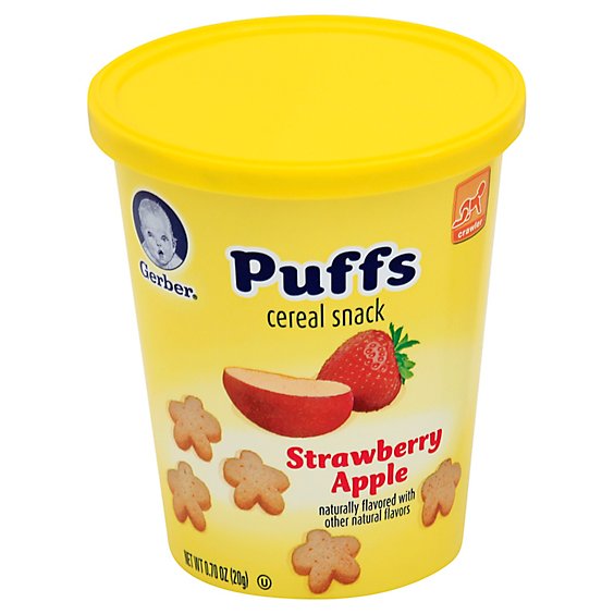 Gerber Puffs Cups Strawberry Apple - Each