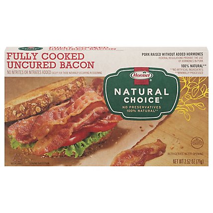 Hormel Natural Choice Bacon Fully Cooked - 2.52 Oz - Image 2