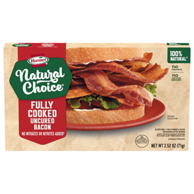 Hormel Natural Choice Bacon Fully Cooked - 2.52 Oz - Image 1