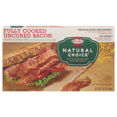 Hormel Natural Choice Bacon Fully Cooked - 2.52 Oz