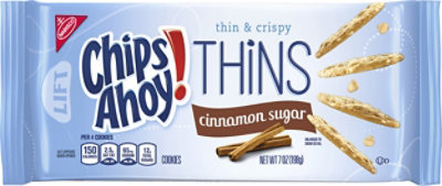 Chips Ahoy! Cookies Thins Cinnamon Sugar - 7 Oz