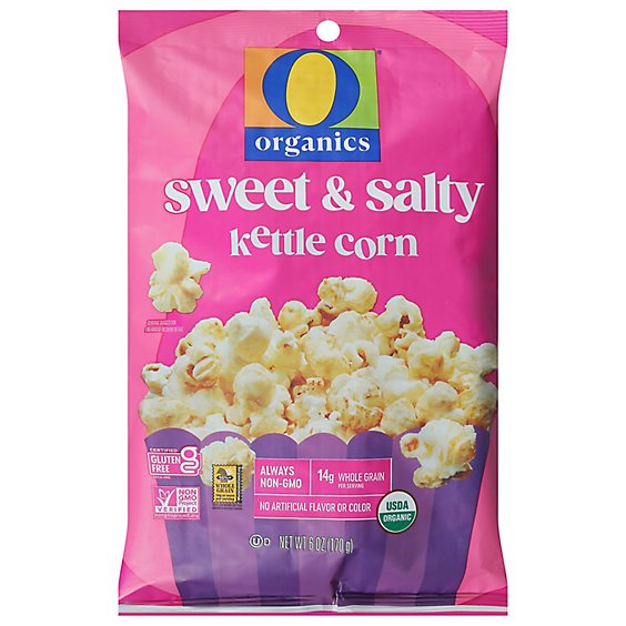 O Organics Organic Popcorn Kettle Corn - 6 Oz