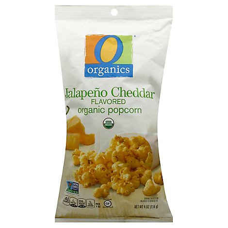 O Organics Organic Popcorn Jalapeno Cheddar Flavor - 4 Oz