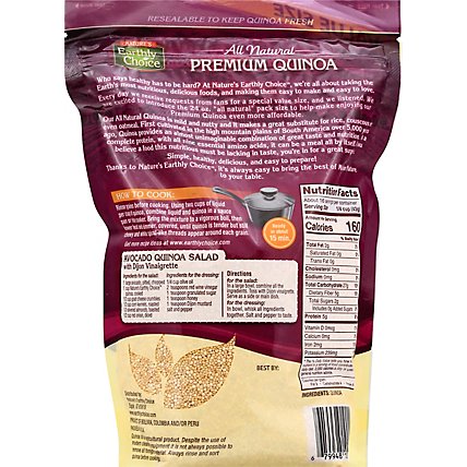 Natures Earthly Choice Quinoa Premium Value Size - 24 Oz - Image 6