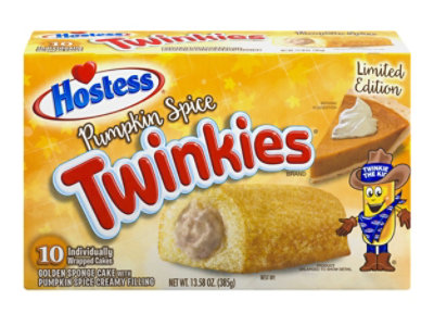 Hostess Pumpkin Spice Flavored Twinkies 10 Count - 13.58 Oz