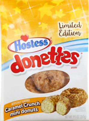 Hostess Donettes Caramel Crunch Donettes Mini Donuts -  9.5 Oz - Image 1