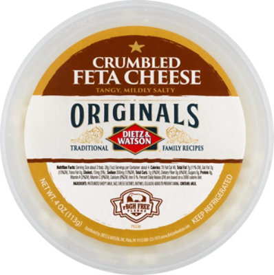 D&W Original Cheese Feta Crumble Cup - 4 Oz