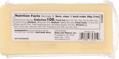 Dietz & Watson Originals Monterey Jack Cheese Block 8 Oz - Image 6