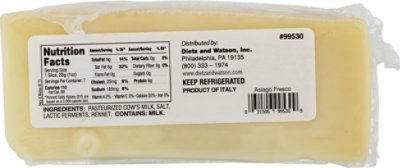 Dietz & Watson Originals Asiago Fresco Cheese Wedge 7 Oz - Image 2